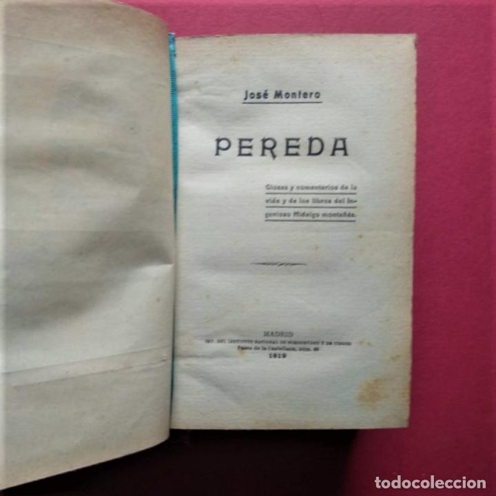 Libros: Pereda. Glosas y comentarios de la vida y de los libros del Ingenioso Hidalgo monta&ntilde;&eacute;s. - (Pereda, - Foto 1