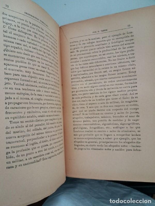 Libros: La criminalidad comparada. - TARDE, Gabriel: - Foto 4