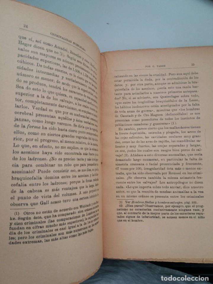 Libros: La criminalidad comparada. - TARDE, Gabriel: - Foto 5