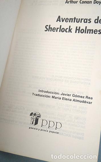 Libros: Arthur Conan Doyle. Aventuras de Sherlock Holmes - Foto 2
