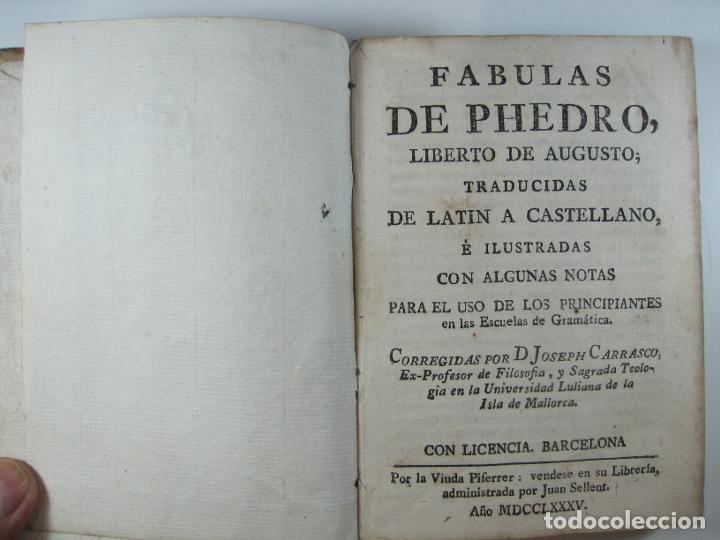 Libros: FABULAS DE PHEDRO, LIBERTO DE AUGUSTO - PHEDRO - Foto 3