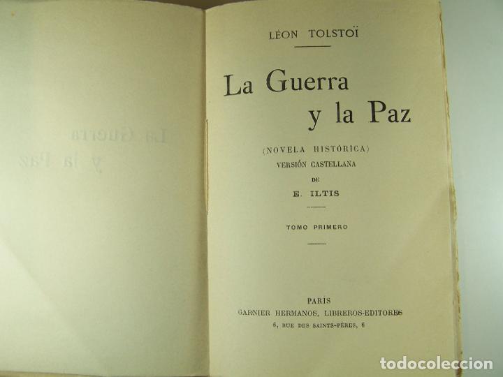 Libros: LA GUERRA Y LA PAZ.: 4 VOL. - TOLSTOI, LE&Oacute;N - Foto 3