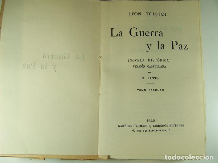 Libros: LA GUERRA Y LA PAZ.: 4 VOL. - TOLSTOI, LE&Oacute;N - Foto 4