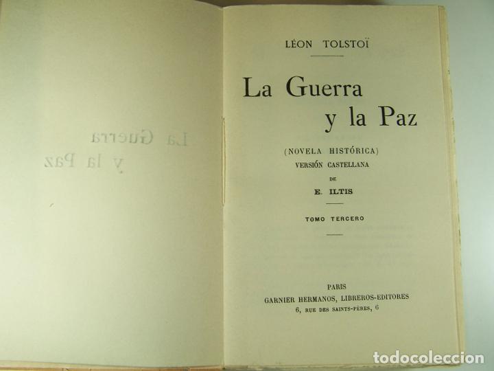 Libros: LA GUERRA Y LA PAZ.: 4 VOL. - TOLSTOI, LE&Oacute;N - Foto 5