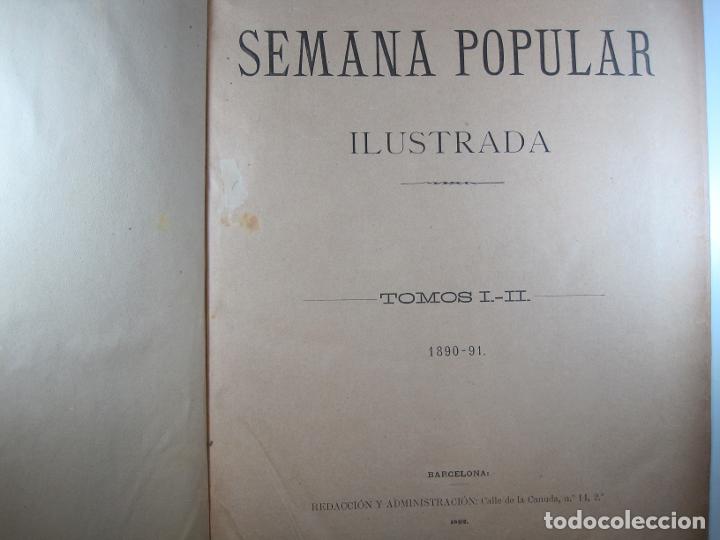Libros: LA SEMANA POPULAR ILUSTRADA.: REVISTA - . - Foto 3