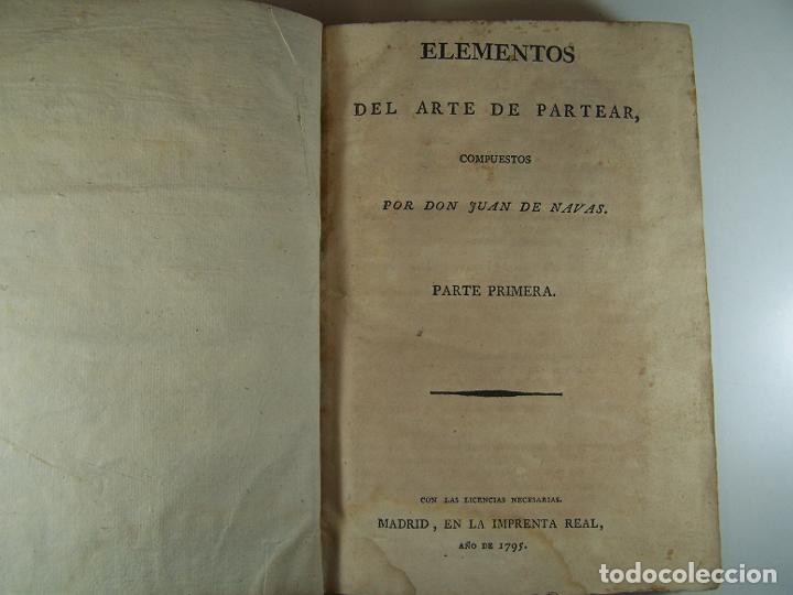 Libros: ELEMENTOS DEL ARTE DE PARTEAR. PARTE 1&ordf; - DE NAVAS, JUAN - Foto 3