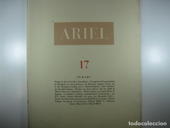 Libros: ARIEL: REVISTA DE LES ARTS, N&ordm; 17 - JOAN BARAT...DIR - Foto 1