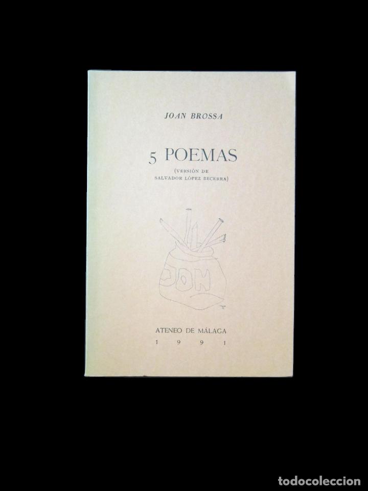 Libros: 5 POEMAS - BROSSA, JOAN - Foto 1