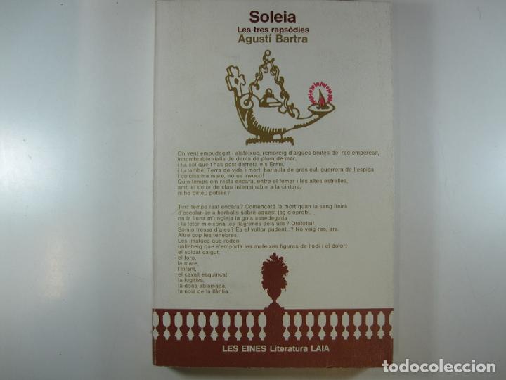 Libros: SOLEIA:. LES TRES RAPS&Ograve;DIES - BARTRA, AGUST&Iacute; - Foto 1