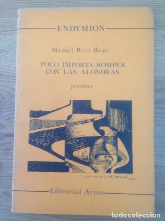 Libros: Manuel Rico Rego - Poco importa romper con las alondras - Foto 1