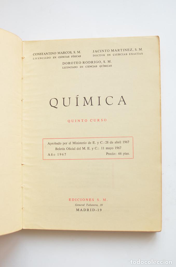 Libros: Qu&iacute;mica. Quinto curso - EDELVIVES - Foto 2