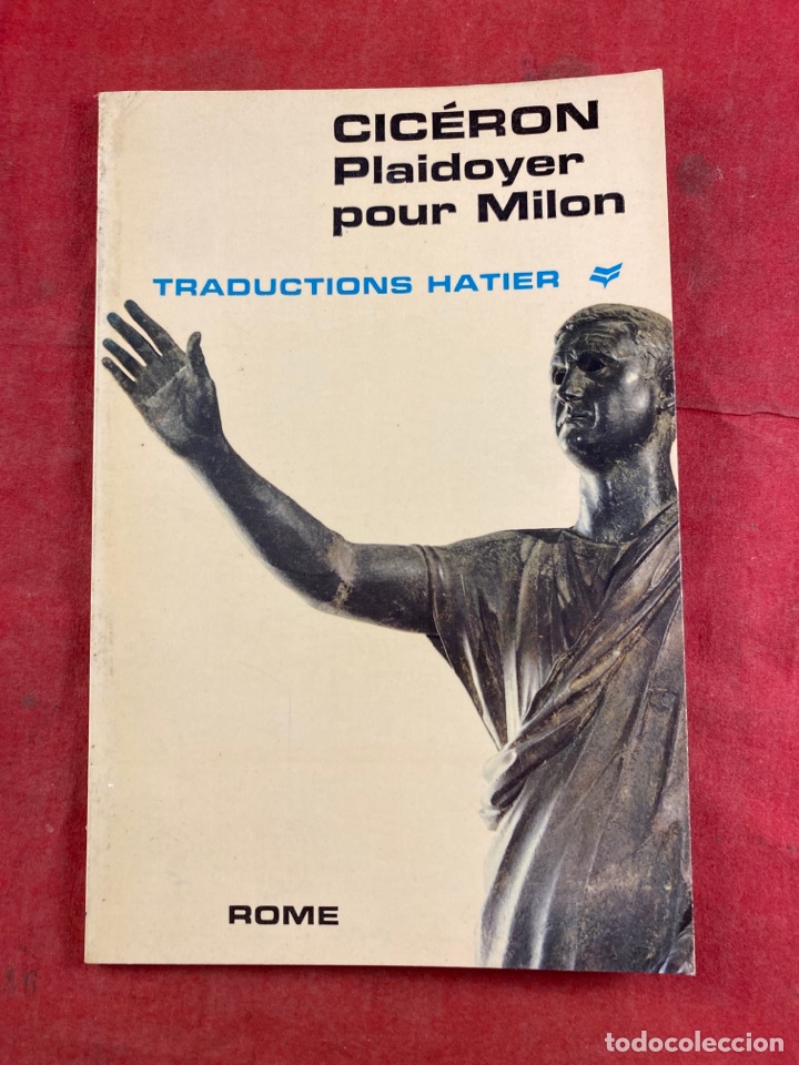 Libros: CICERON PLAIDOYER POUR MILON ROMA - Foto 1