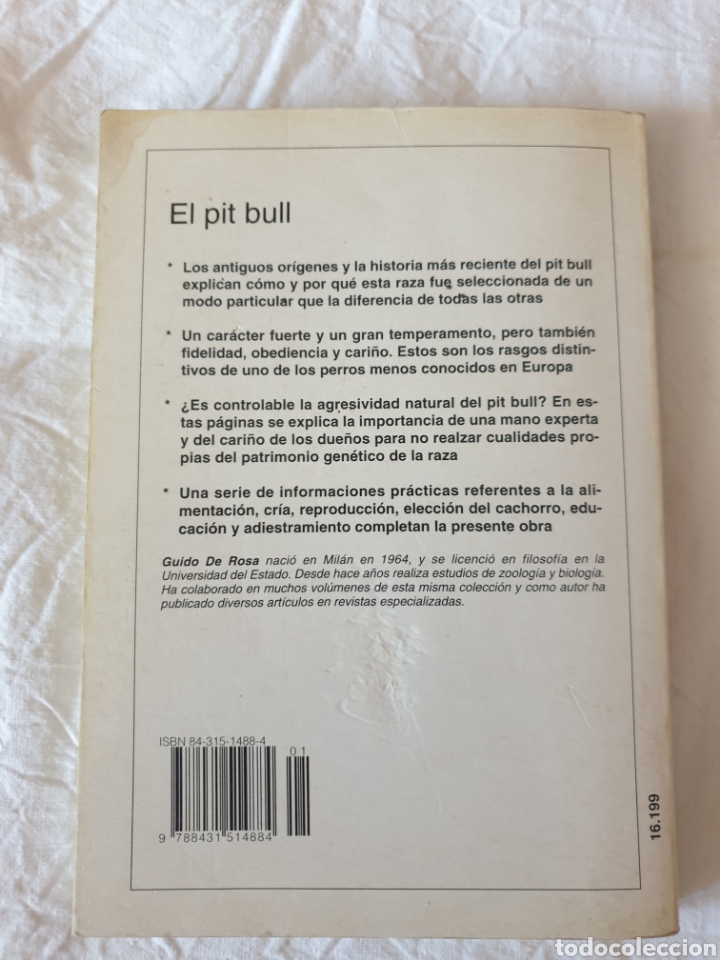 Libros: El Pitt bull. Guido de Rosa. Editorial de Vecchi. - Foto 2