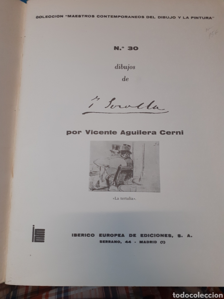 Libros: DIBUJOS DE JOAQUIN SOROLLA - AGUILERA CERNI,Vicente - Foto 2
