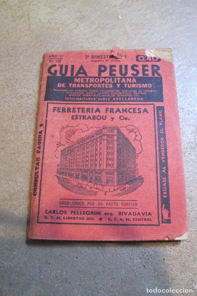 Libros: GUIA PEUSER. 1944, A&Ntilde;O 117. N&ordm; 182 - Foto 1