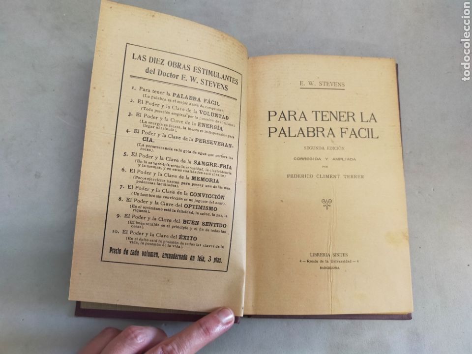 Libros: PARA TENER LA PALABRA FACIL. E.W. STEVENS. 2&deg; EDICION. - Foto 4