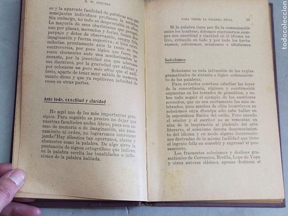 Libros: PARA TENER LA PALABRA FACIL. E.W. STEVENS. 2&deg; EDICION. - Foto 7