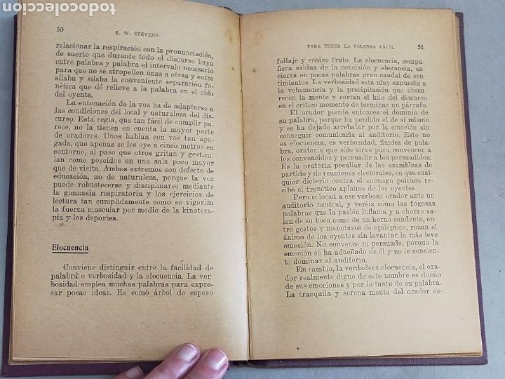 Libros: PARA TENER LA PALABRA FACIL. E.W. STEVENS. 2&deg; EDICION. - Foto 9