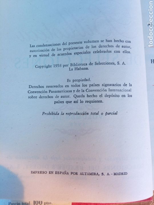 Libros: BIBLIOTECA DE SELECCIONES,a&ntilde;o1958 - Foto 2
