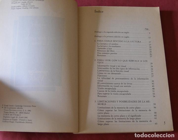 Libros: PARA DARLE SENTIDO A LA LECTURA &ndash; FRANK SMITH - Foto 4