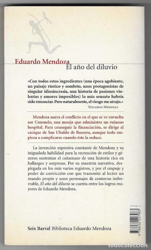 Libros: Libro. El a&ntilde;o del diluvio. Eduardo Mendoza. 27-621 - Foto 2