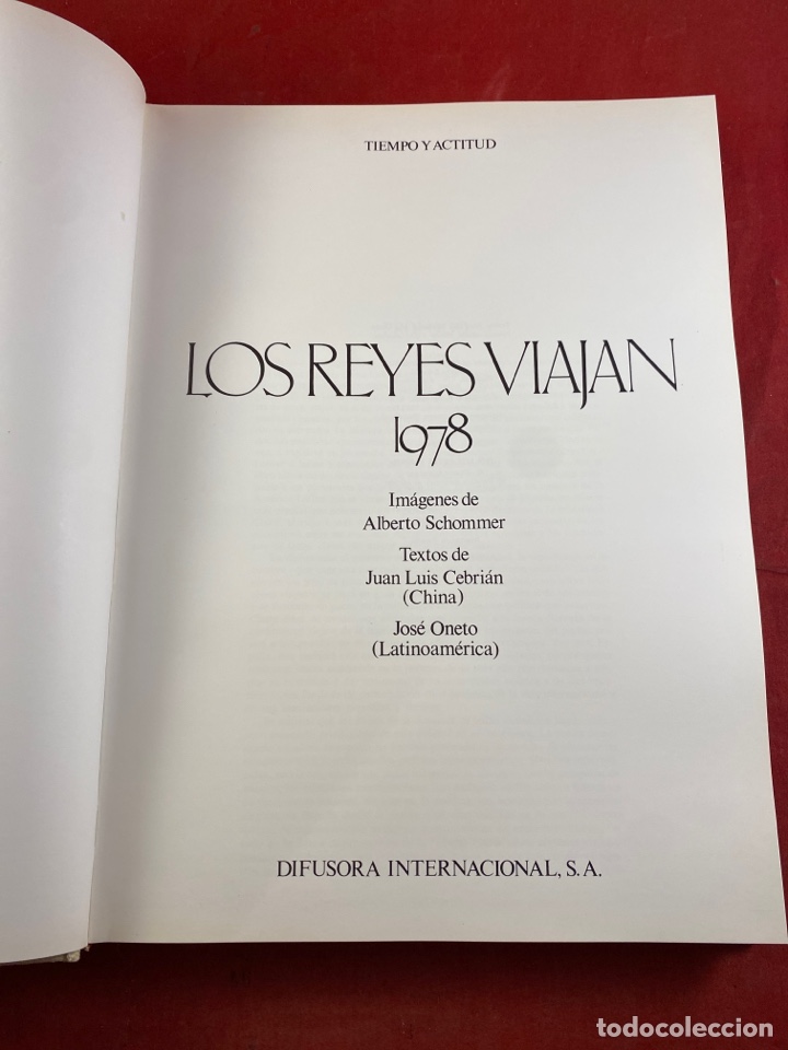 Libros: 1978 LOS REYES VIAJAN ALBERTO SCHOMMER - Foto 3