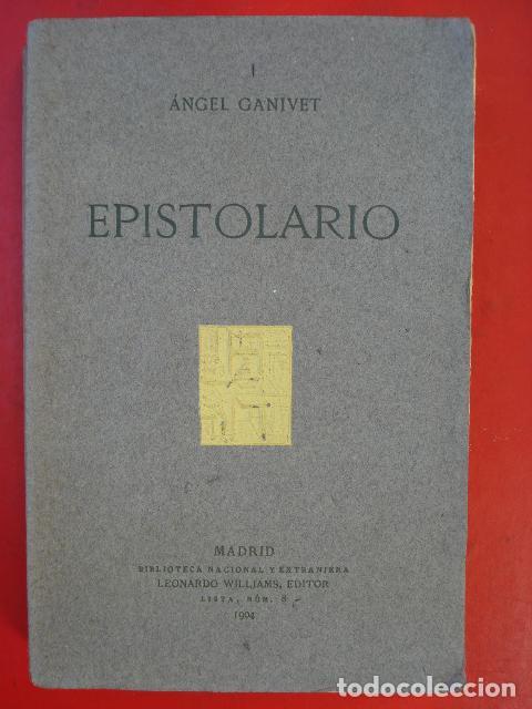 Libros: EPISTOLARIO. - GANIVET, Angel. - Foto 1