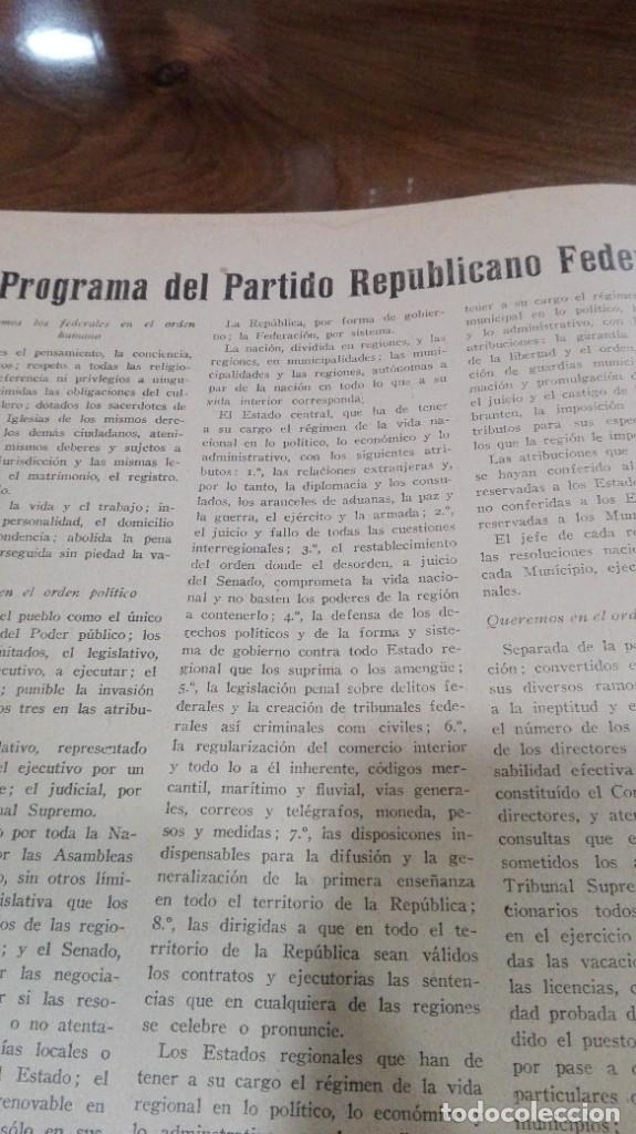 Libros: PROGRAMA DEL PARTIDO REPUBLICANO FEDERAL - Foto 2