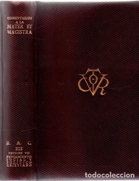 Libros: Comentarios a la Mater et Magistra - VVAA - Foto 1