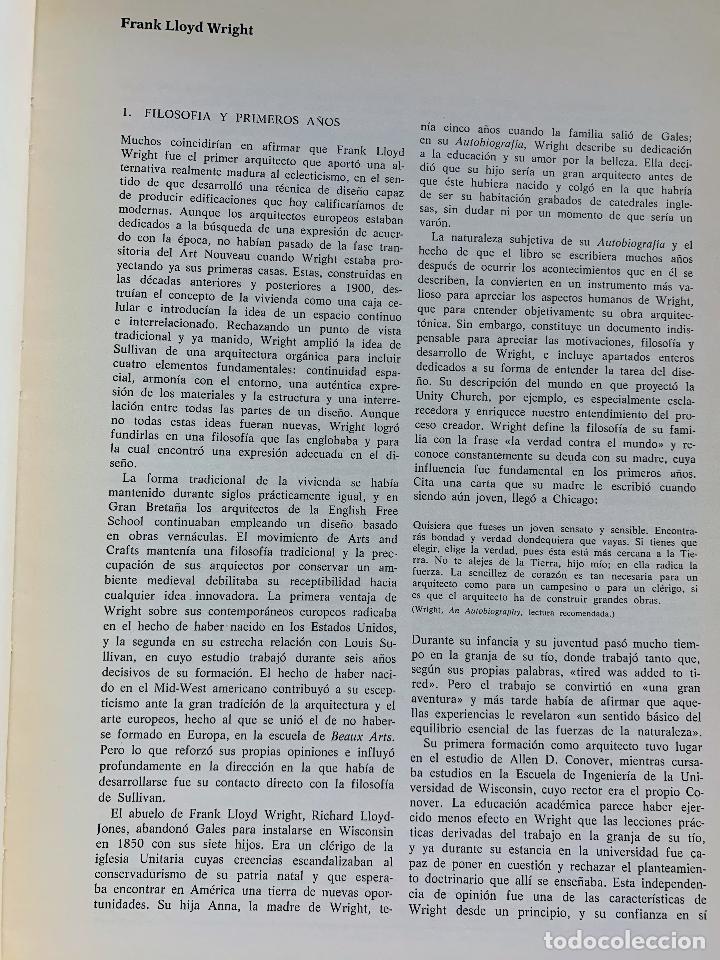 Libros: FRANK LLOYD WRIGHT - GEOFFREY BAKER - Foto 4