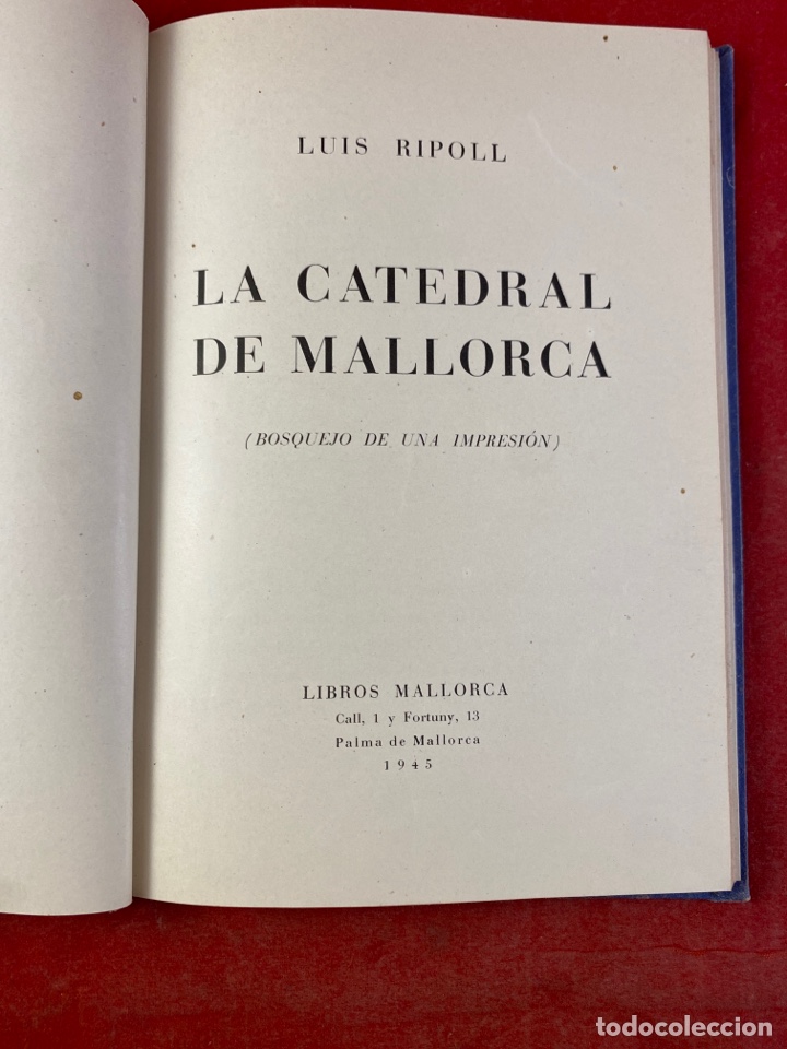 Libros: LA CATEDRAL DE MALLORCA POR LUIS RIPOLL - Foto 2