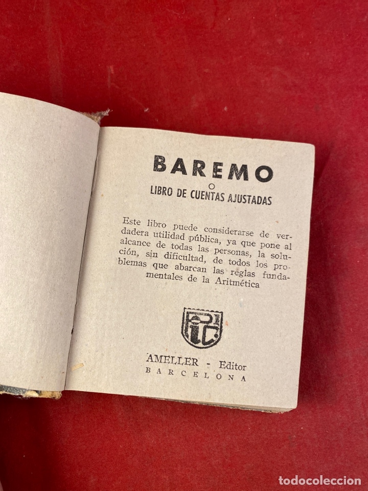 Libros: BAREMO O LIBRO DE CUENTAS AJUSTADAS - Foto 1