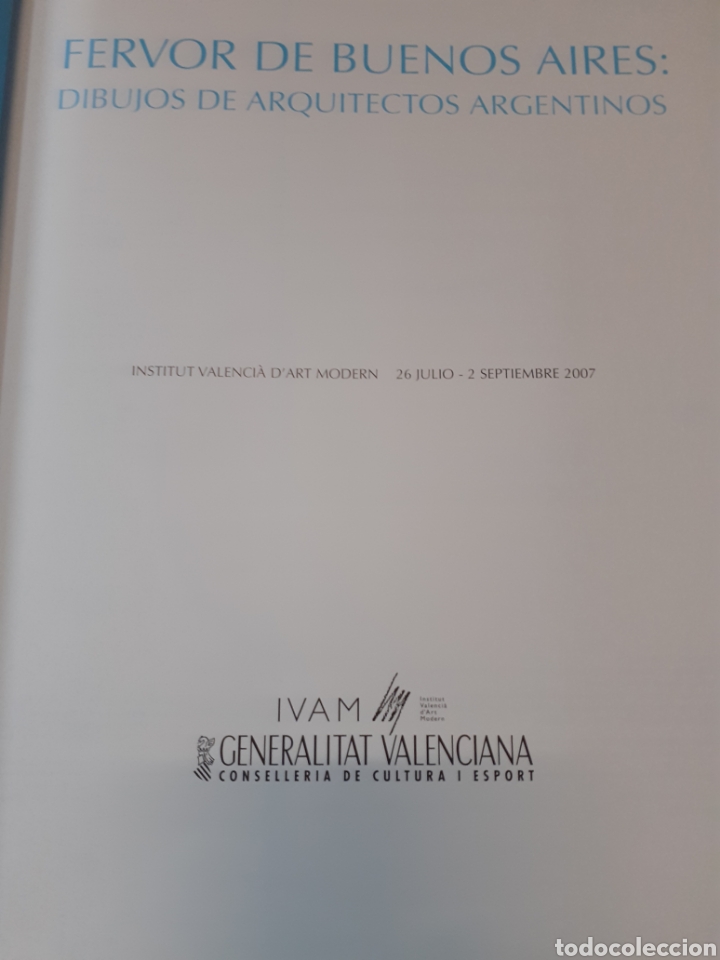 Libros: FERVOR DE BUENOS AIRES. Dibujos de arquitectos argentinos. IVAM - Foto 3