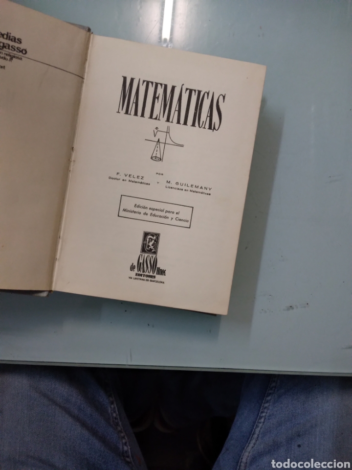Libros: Francisco V&eacute;lez, Matem&aacute;ticas, Gasso - Foto 3