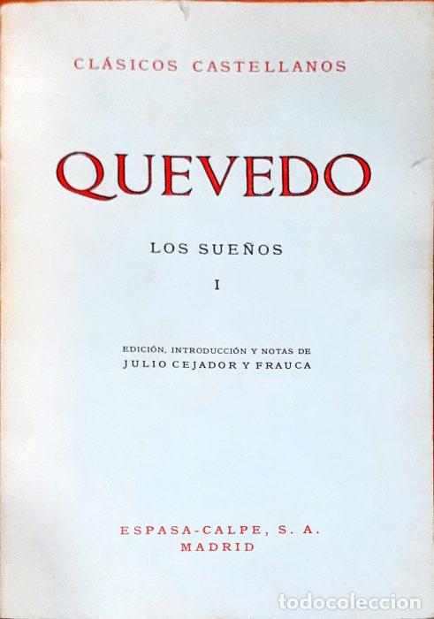Libros: Los sue&ntilde;os I - DE QUEVEDO, FRANCISCO - Foto 1
