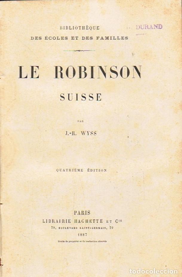Libros: LE ROBINSON SUISSE. - Wyss. J.-R., - Foto 1