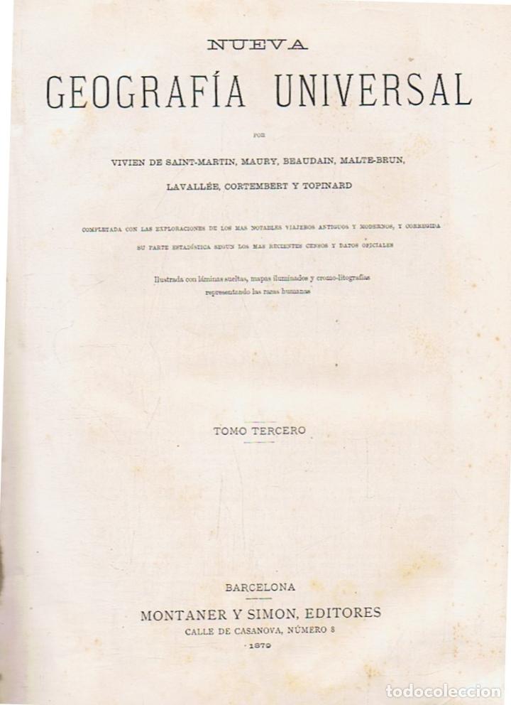 Libros: NUEVA GEOGRAF&Iacute;A UNIVERSAL. Tomos 2, 3 y 4. - AA.VV. - Foto 1