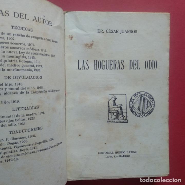 Libros: LAS HOGUERAS DEL ODIO. - JUARROS, C&eacute;sar. - Foto 2