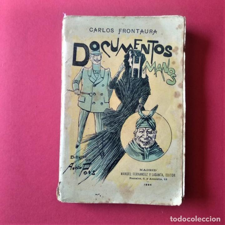 Libros: Documentos Humanos. Dibujos de Angel Pons. - Frontaura, Carlos. - Foto 1
