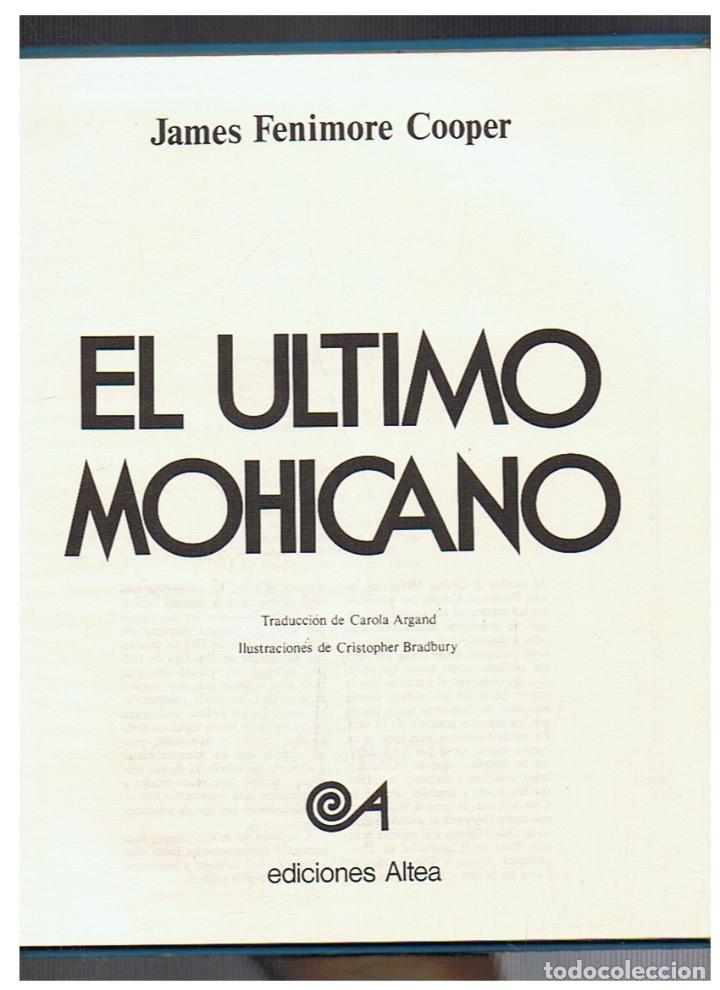 Libros: EL &Uacute;LTIMO MOHICANO. - Fenimore Cooper. James, - Foto 1