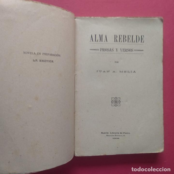 Libros: Alma Rebelde. - Meli&aacute;, Juan A. [Almela]. - Foto 2