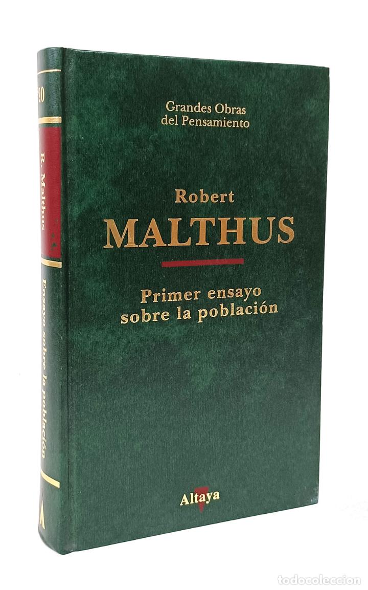 Libros: MALTHUS (Robert). Primer ensayo sobre la poblaci&oacute;n - Foto 1