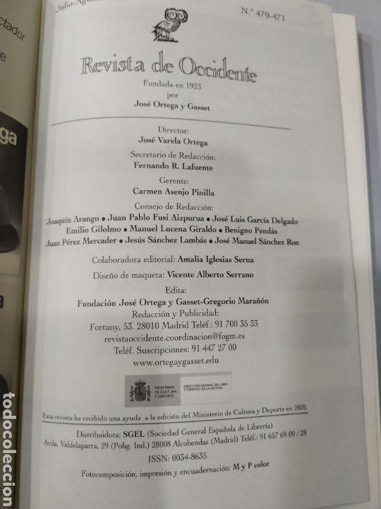 Libros: Revista de Occidente. N&uacute;meros 469 y 470-471 - Foto 2