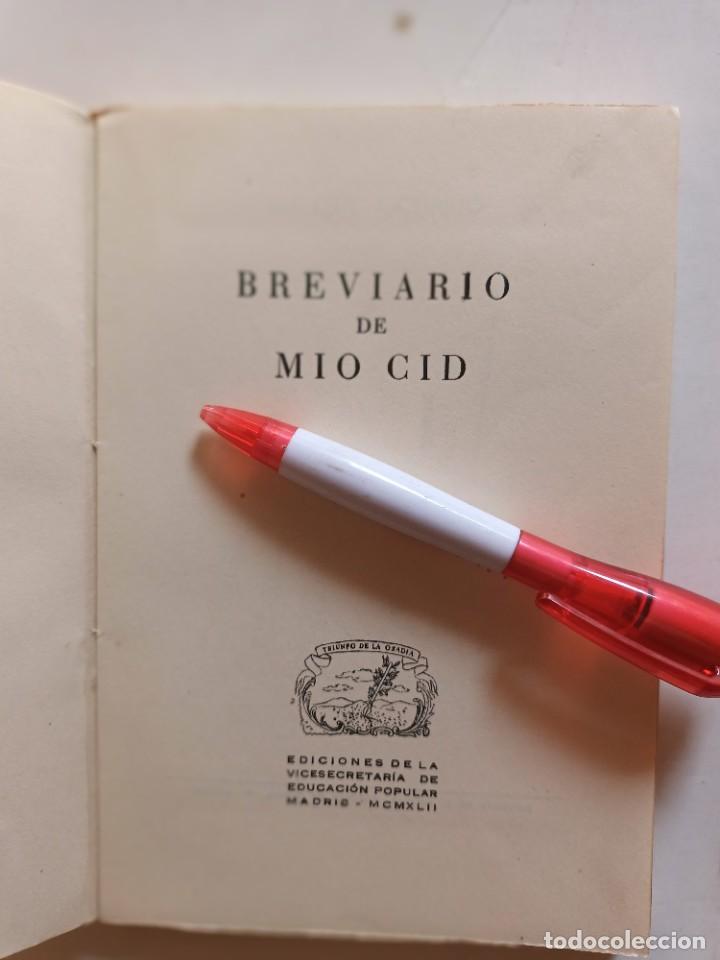 Libros: BREVIARIO DE MIO CID - Foto 2
