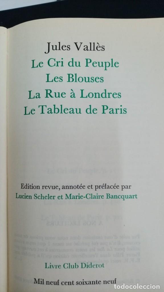 Libros: Oeuvres completes. Tome III - Jules Vall&eacute;s - Foto 1
