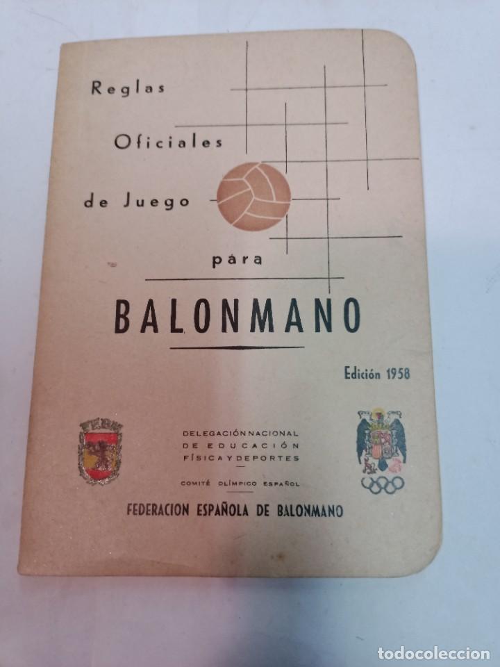 Libri di seconda mano: Reglas oficiales de juego para balonmano SA10168