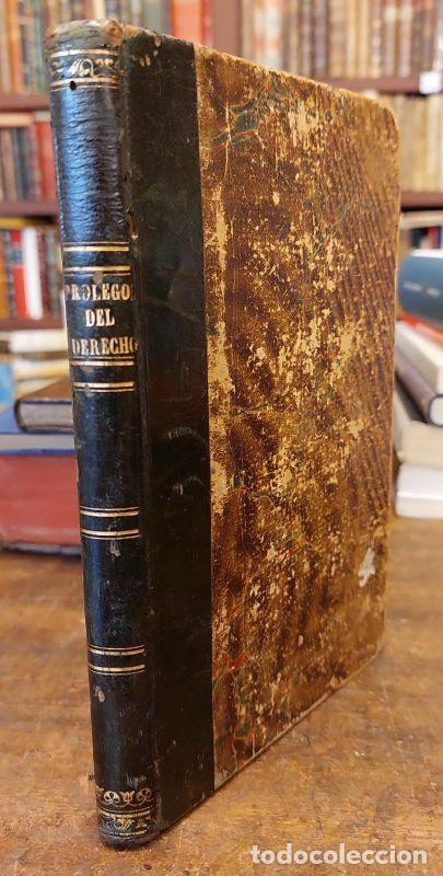 Libros: PROLEGOMENOS DEL DERECHO. - GOMEZ DE LA SERNA, Pedro. - Foto 1