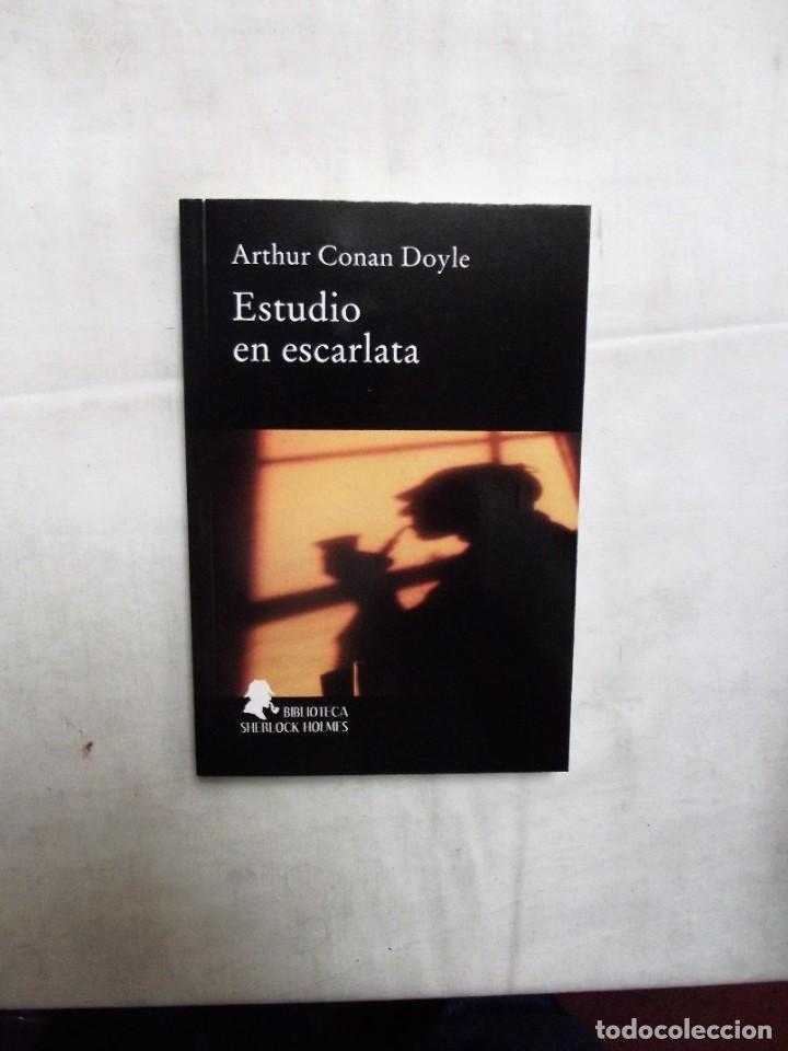Libros: ESTUDIO EN ESCARLATA DE ARTHUR CONAN DOYLE BIBLIOTECA SHERLOCK HOLMES - Foto 1