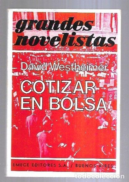 Libros: COTIZAR EN BOLSA - WESTHEIMER, DAVID - Foto 1