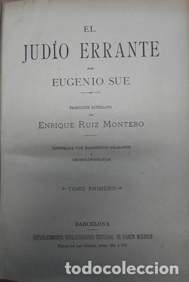 Libros: El judio errante. 2 tomos - SUE, EUGENIO - Foto 6